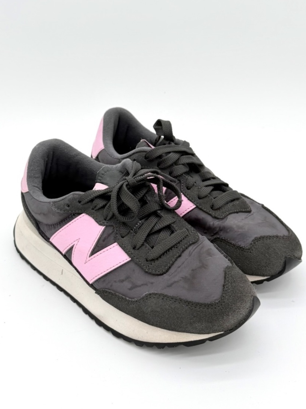 New Balance 237 Women's Casual Sneakers Blacktop Lilac Cloud Gray Pink Size 7